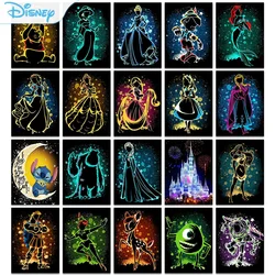 Disney 5D Diy zestawy do malowania diamentami zaczarowana wieczna dziewczyna kreskówka księżniczka pełna diamentowa inkrustowana mozaika haft dekoracje ścienne