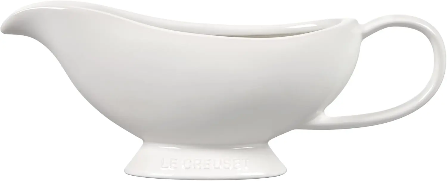 

Stoneware Gravy Boat with Superior Heat Retention for Serving Sauces