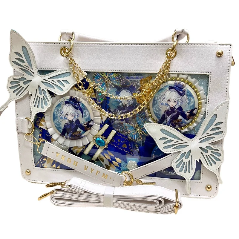 

Funina Itabag Game Genshin Impact Venti Nahida Lolita Harajuku Sweet Butterfly Shoulder Bag Student Gifts for Women Girls