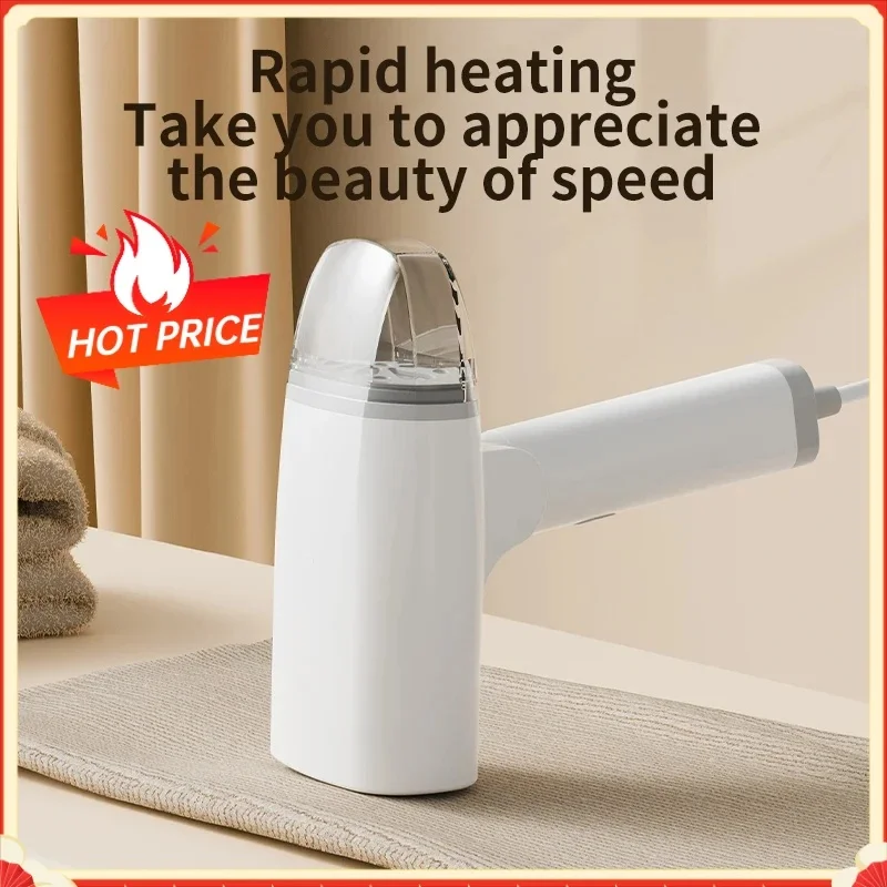 Handheld Folding Steam Iron, 5-Hole Centralized Steam, Anti-Scald Panel, Foldable, Compact Travel Garment Steamer for All Fabric