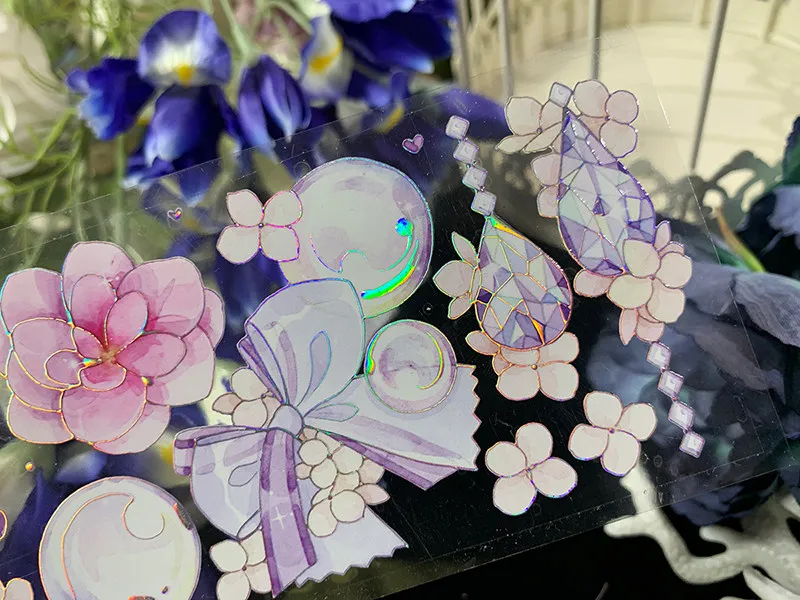1 Loop Beautiful Bubbles Shiny Washi PET Tape