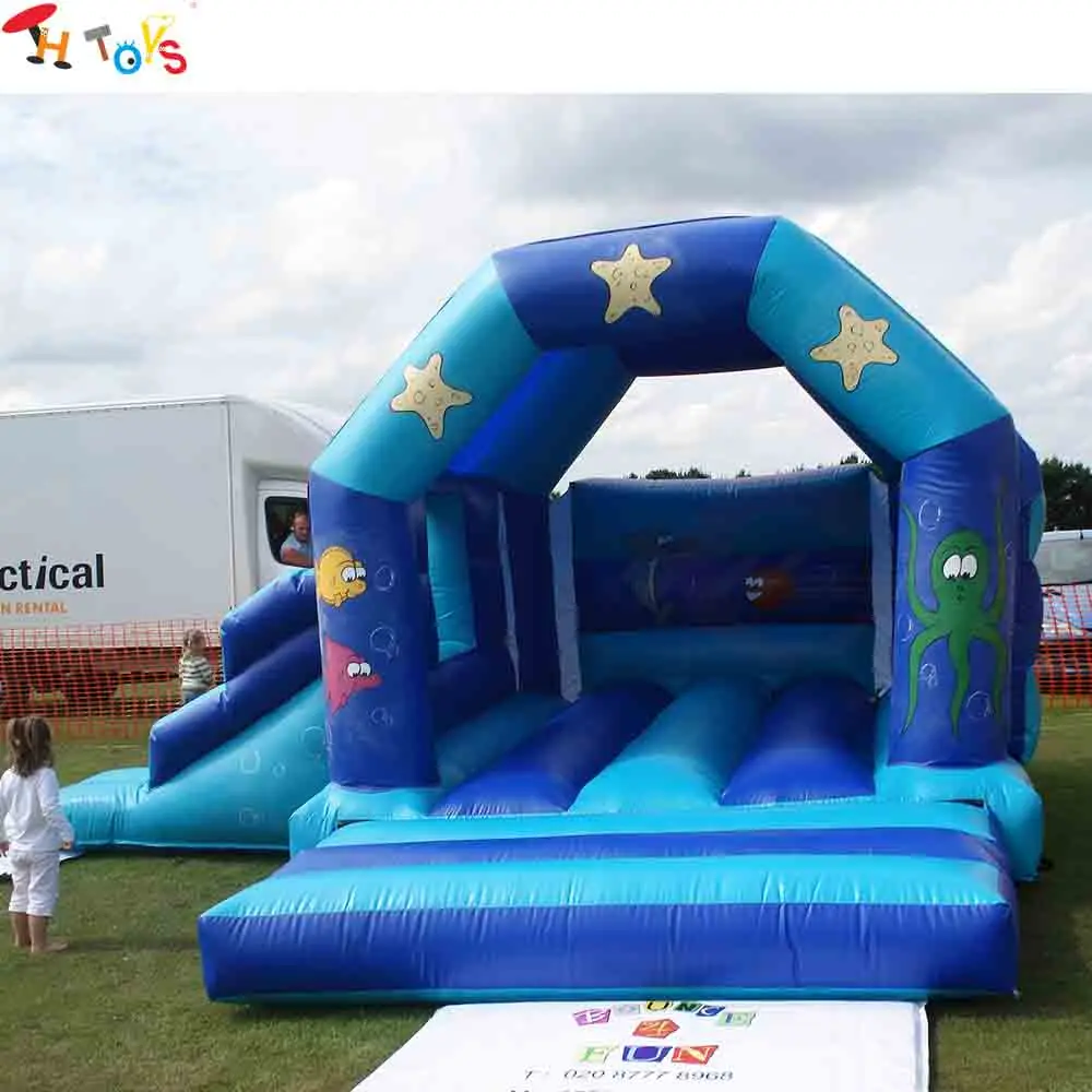 

Fast Shipping 4.5x4m Inflatable Slide Bouncer for Children Carnival Party Air Bounce House Game Toys
