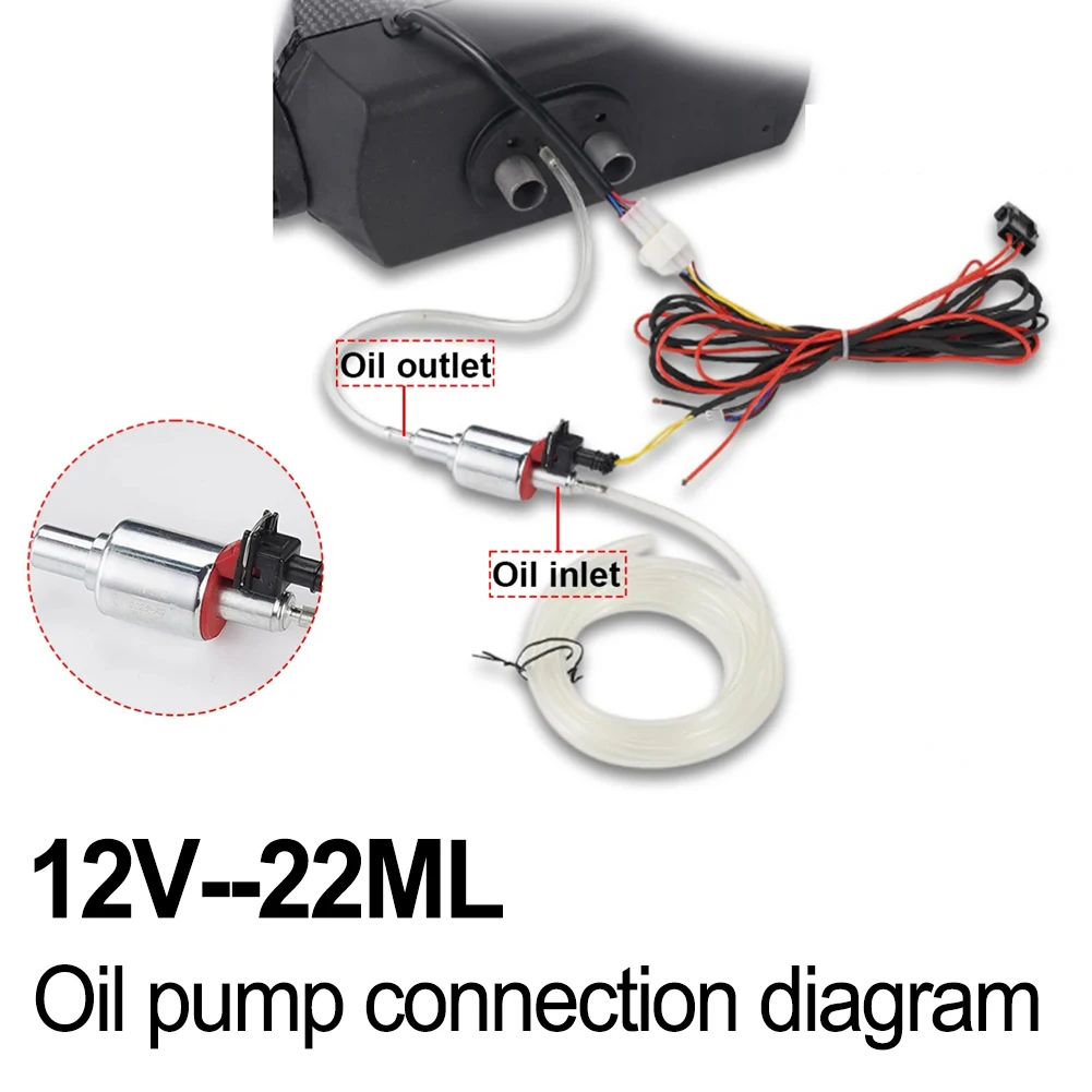 

Cold Weather Heating 12V Oil Pump Fuel Delivery Compatible With Diesel Heaters As Shown In The Figure Quiet Operation