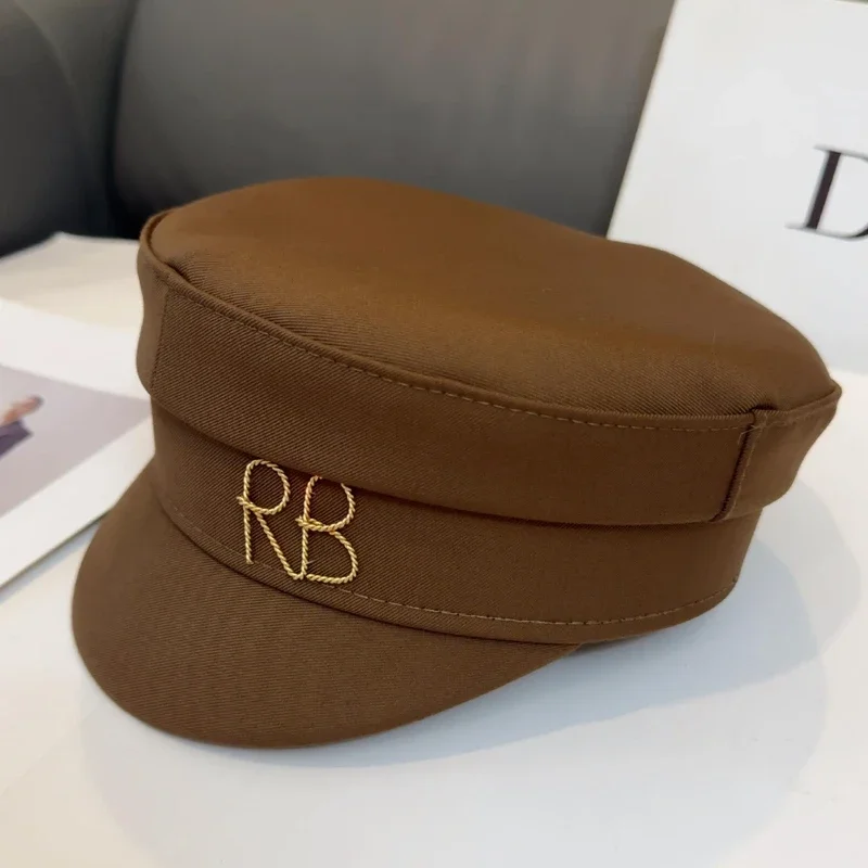 New Arrival 2025 Fashion Women Newsboy Caps Brand Designer Baker Boy Cap Spring Flat Caps with Letter