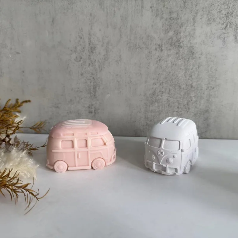 

Bus Silicone Mold Mini Aromatherapy Candle Cross-border hot sale