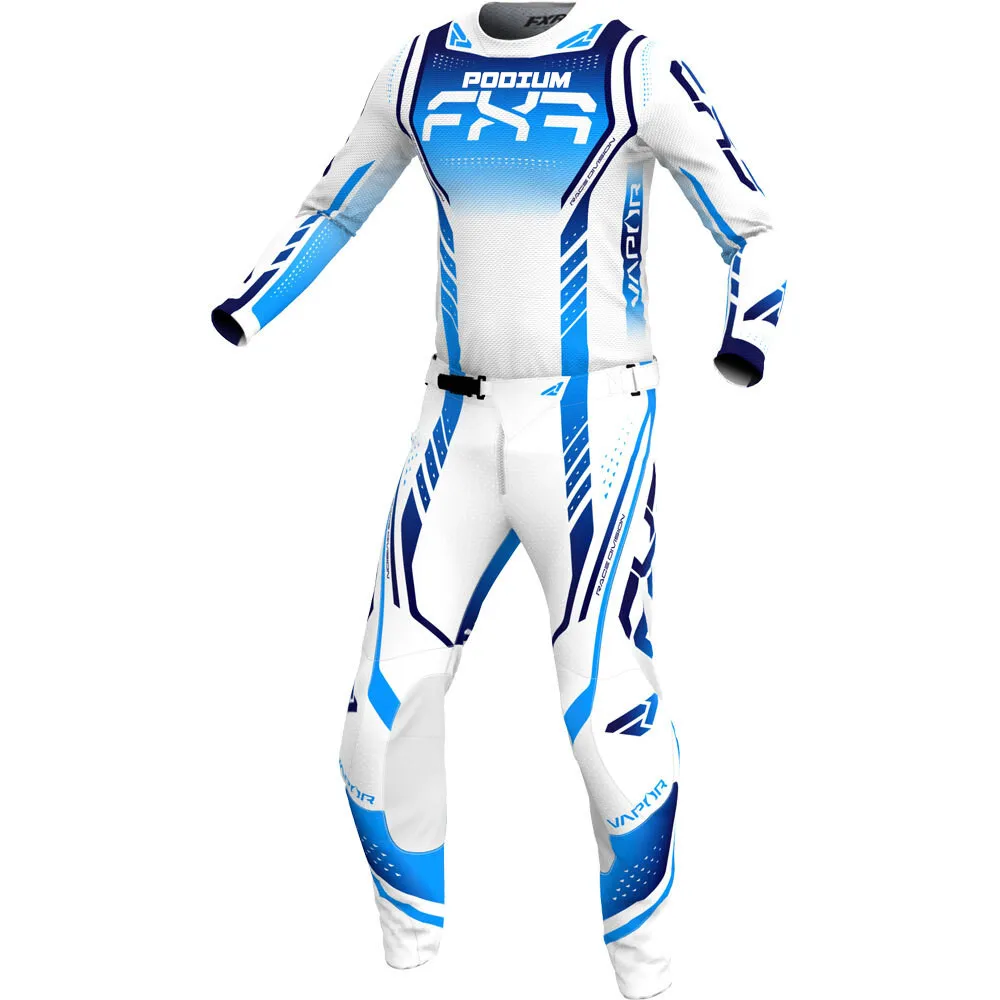 2024.06 Podium FXR Off Road mx Gear Set Top Enduro Motocross Combos Black Moto Jersey And Pant Motorcycle Kit