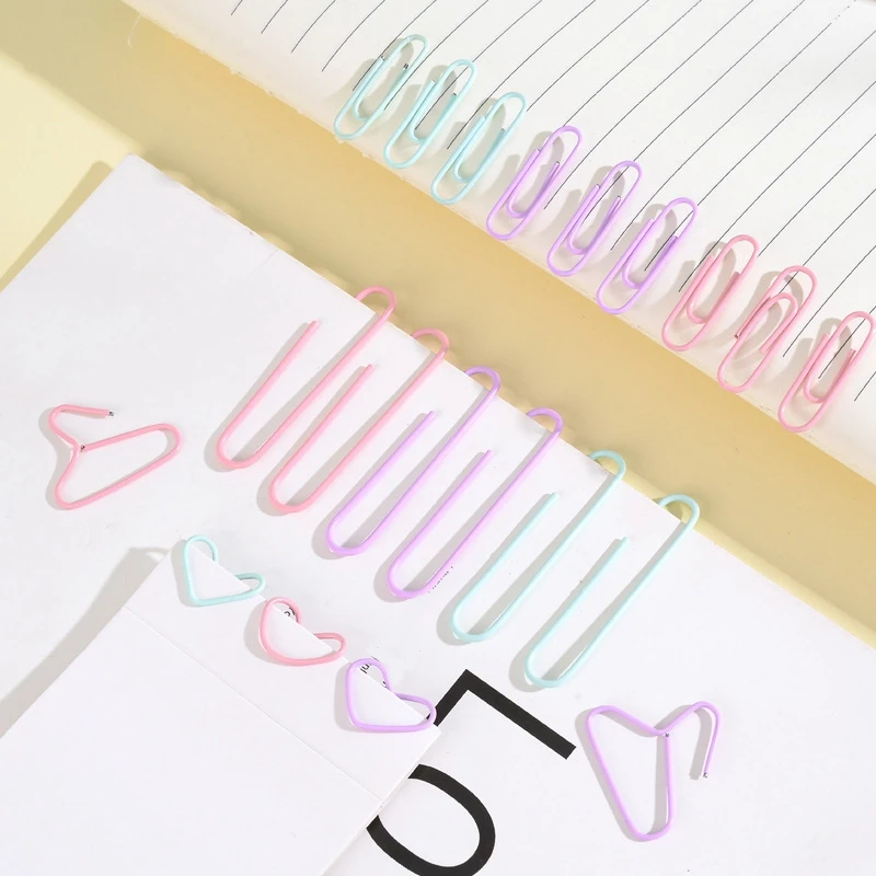 Clips de papel de Color Macaron, clasificación de datos de palíngeo con Clip de papel