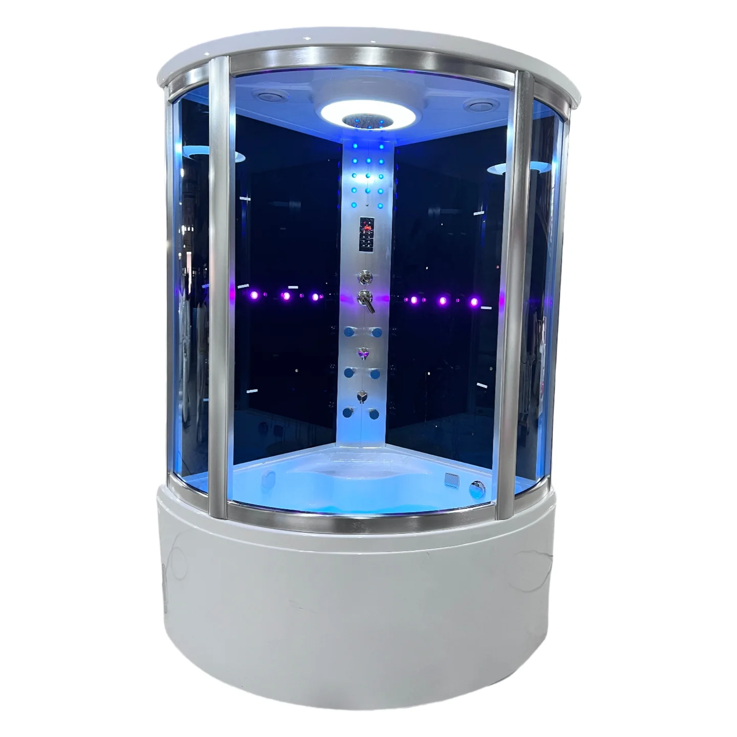 Custom Size Factory Price Complete Whirlpool Massage Standing Bathroom Shower Cabinet Hammam Steam Bath Cabin Room