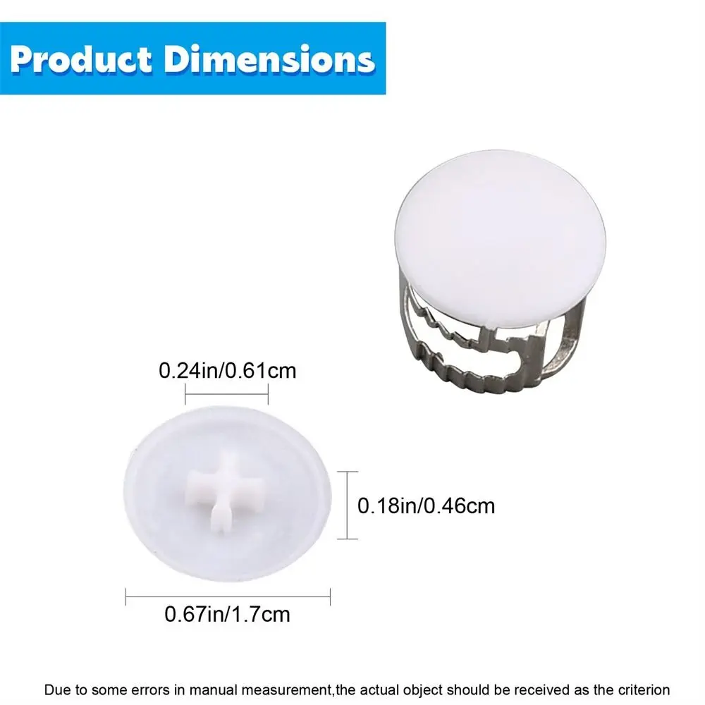 100 Buah Sekrup Penyadapan Mandiri 17Mm Penutup Baut Mur Plastik Putih 3 Dalam 1 Tutup Sekrup Tutup Pelindung Eksterior Kepala Sekrup