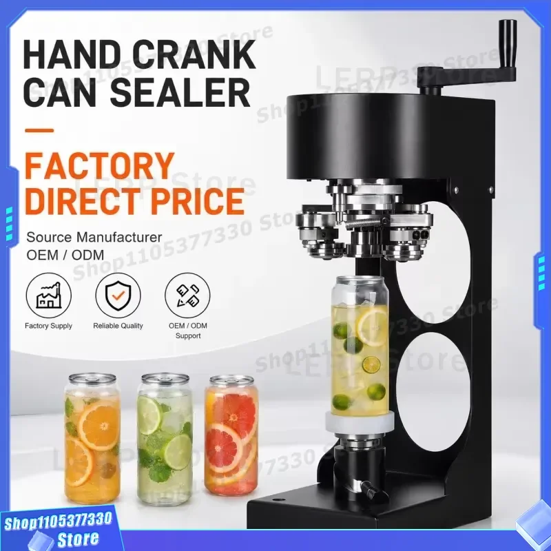 Dingjian Semi Automatic Can Sealing Machine for 250ml 330ml 500ml 650ml Tin Cans Household Commercial Manual Pet Food Sealer