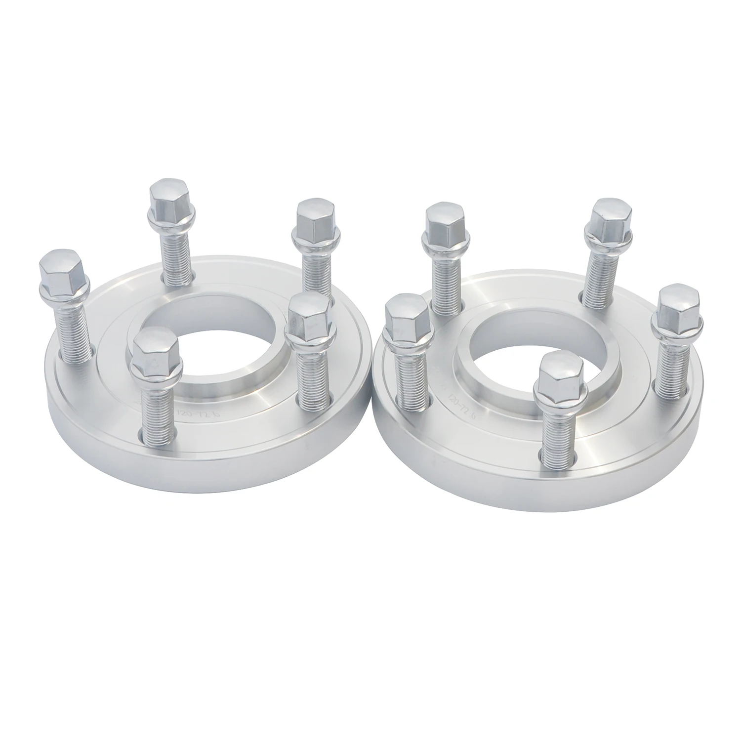 2pcs 10mm/12mm 5x112 66.6 Centric Bore Hub Wheel Spacer with Extended Wheel Bolts M14 X 1.25 Cone Type for BMW M8, M5, Z4, X7 view 4