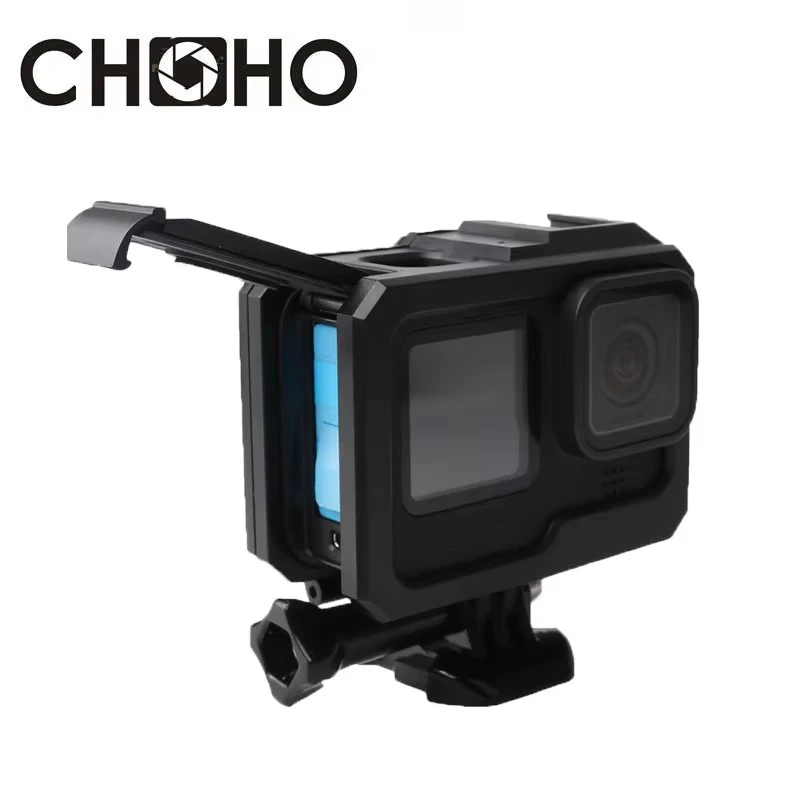 For Gopro 9 10 11 12 13 Black Accessories Frame Case Shell Protector Housing + Lone Screw Base Mount For Go Pro Hero12 13 Black