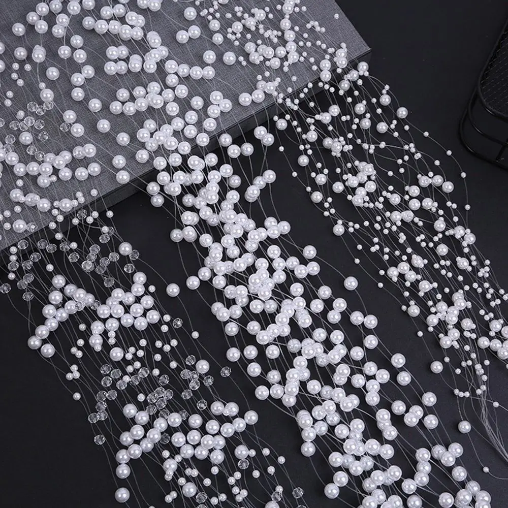 Imitation Pearl Fishing Line Pearls 3-8mm Colorful Artificial Pearls String Multi-Size DIY Pearls Beads Chain Garland Flowers