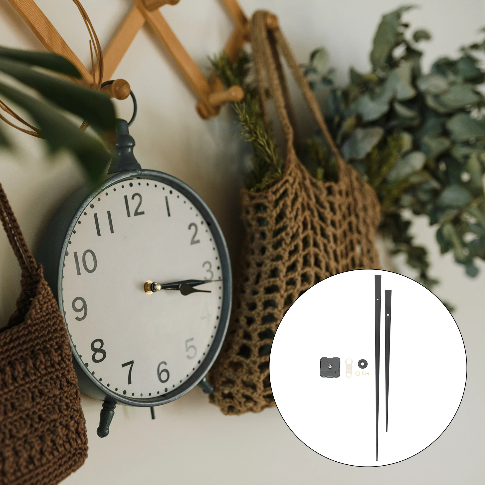 

1Set Clock Movement Mechanism High Torque DIY Clock Replacement Repair Parts Kit Durable Plastic Metal Material Easy to Install