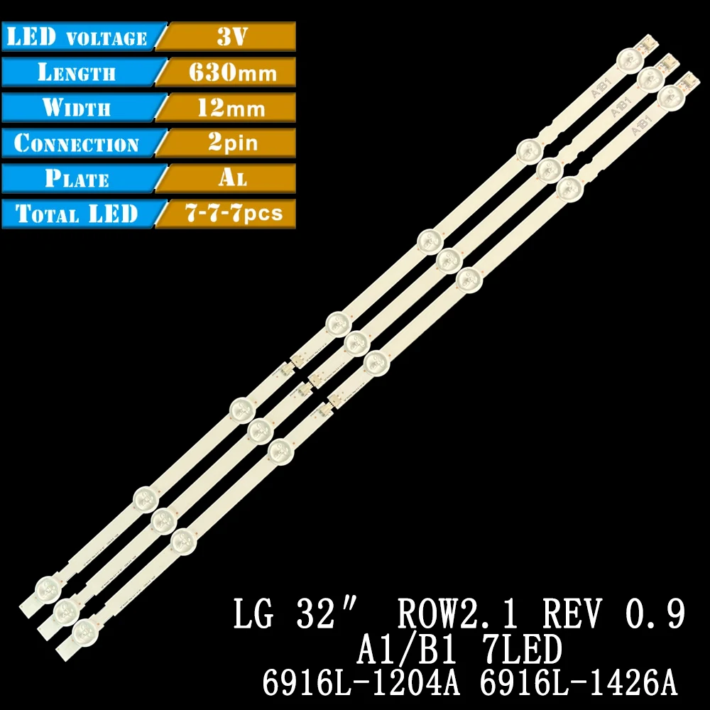 LED Backlight TV Strip for LIG 32″ ROW2.1 REV A1/B1 32LN5300 32LN541V 32LN540B 32LN54036916L-1204A 1426A