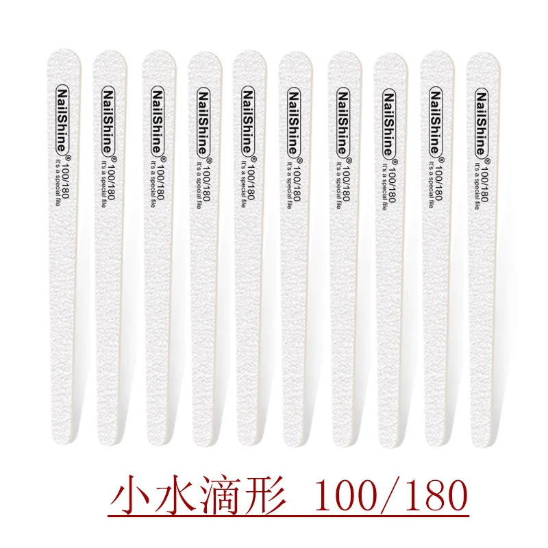 200 pcs  Strong Thick Wood Nail Files  100/180   180/240 zebra Buffer Manicure  Wood Sanding Nail Files