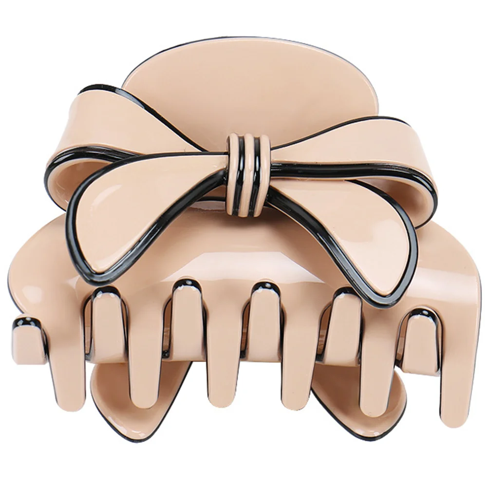 

Jumbo Claw Acetate Sheet Ribbon Bow Hairpin for Thick Large Non Slip Accessories Hair Clips Thin Hair Women Cute