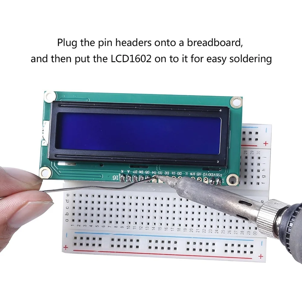 1602 16x2 LCD Display Module Blue Backlight DC3.3V HD44780 Character Screen for Arduino UNO MEGA Nano Raspberry Pi