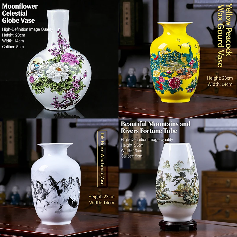 Ceramics Pastel Flower Vase Pink Porcelain Vases Decoration Living Room Desktop Ceramics Ornaments For Home Decor Art Crafts