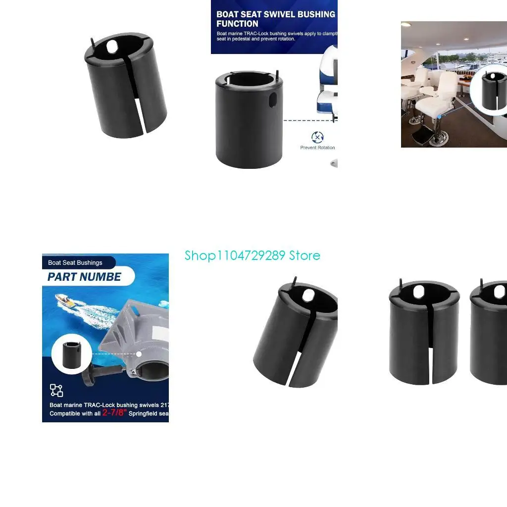 D8KE Base Sleeve Insert Replacement, Marine Pedestal Sleeve, Plastic Boat Bushing with Locator for Marine Repair and Care Work