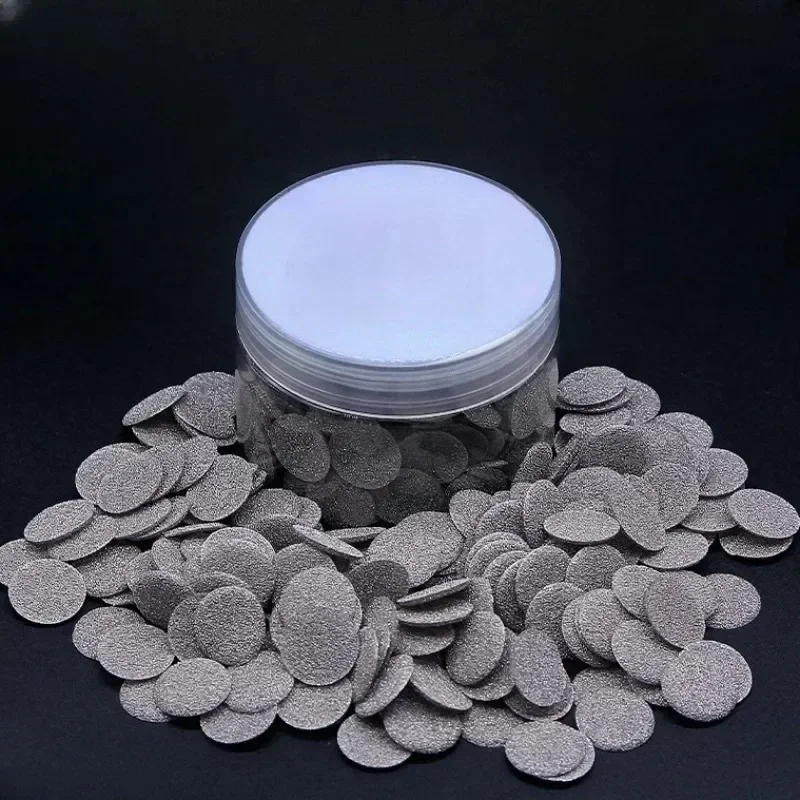 Gnirue 10pcs 110 PPI Metal Porous Foam Nickel Wafer Ni Round Circular Disc for Button Battery Electrode Gasket Spring