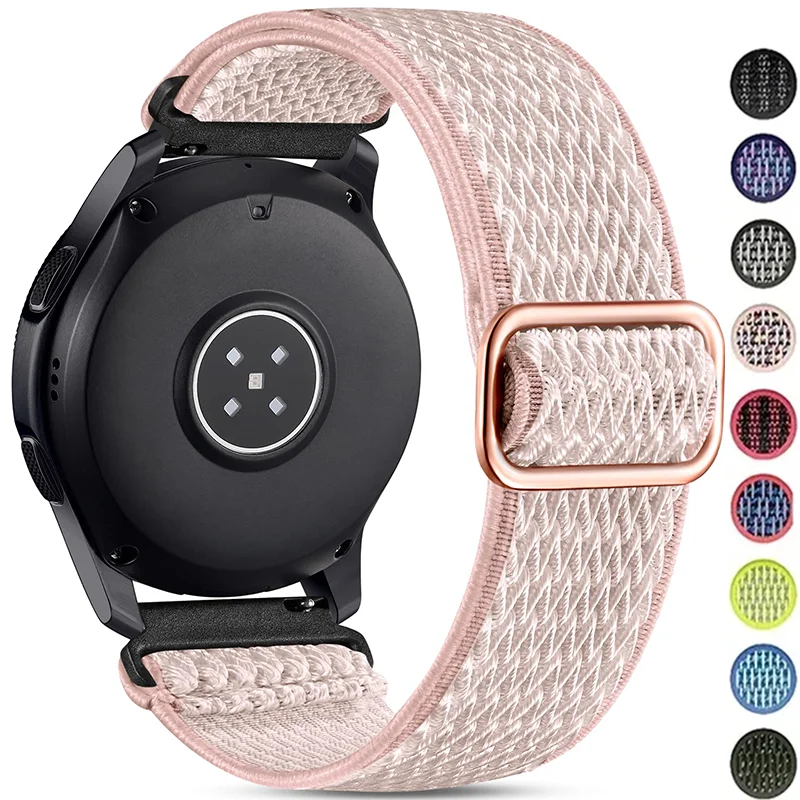 20MM 22MM Nylon Strap For Samsung Galaxy Watch 4/Galaxy Watch 5 40mm 44mm/5 Pro/Active 2 40mm 44mm/Huawei Watch GT2 Replacement