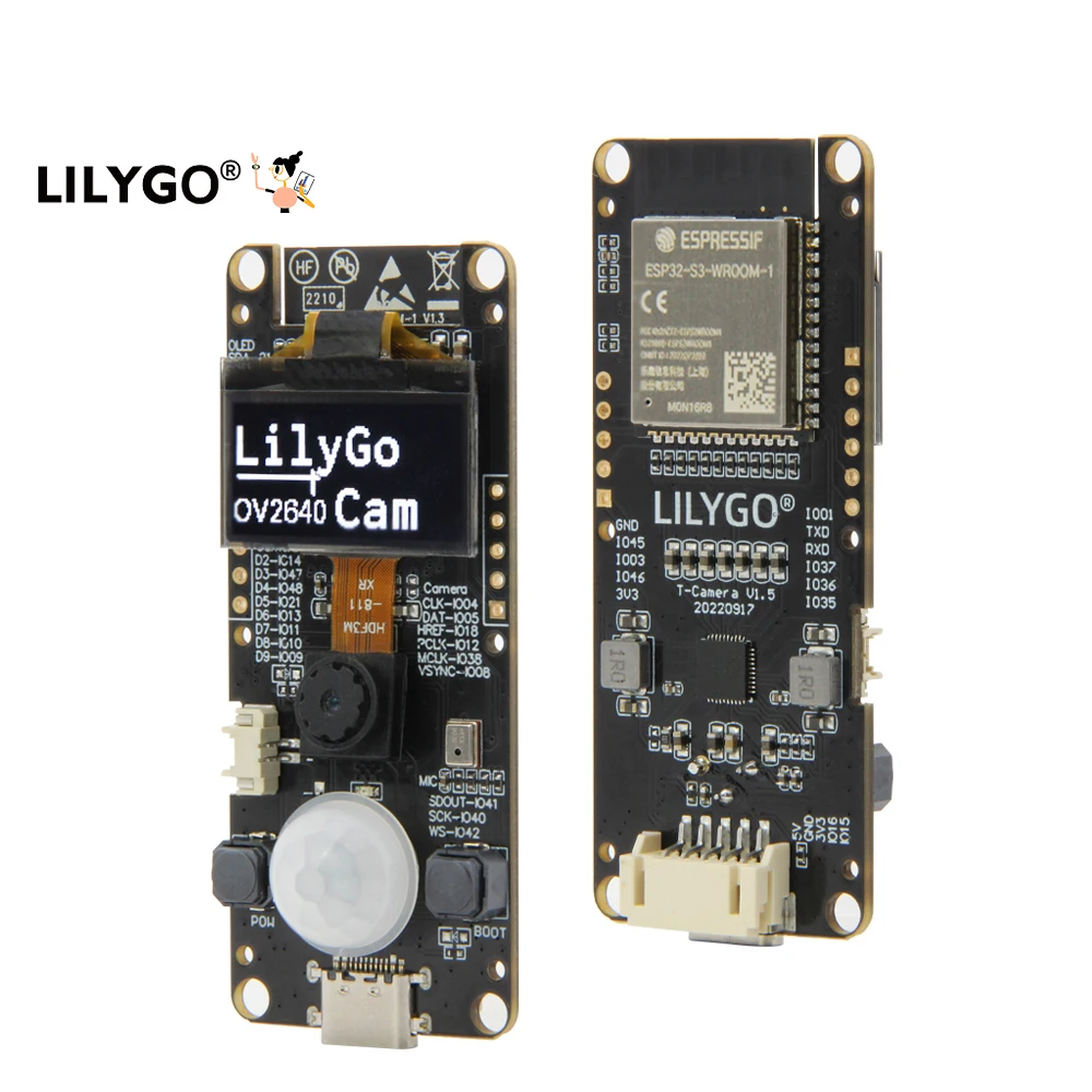 T-Camera S3 ESP32-S3 Development Board with OV2640 OV5640 WiFi ESP32-CAM Module 0.96\