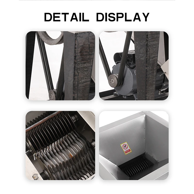 Machine de découpe automatique de blocs de poisson en conserve d'acier inoxydable