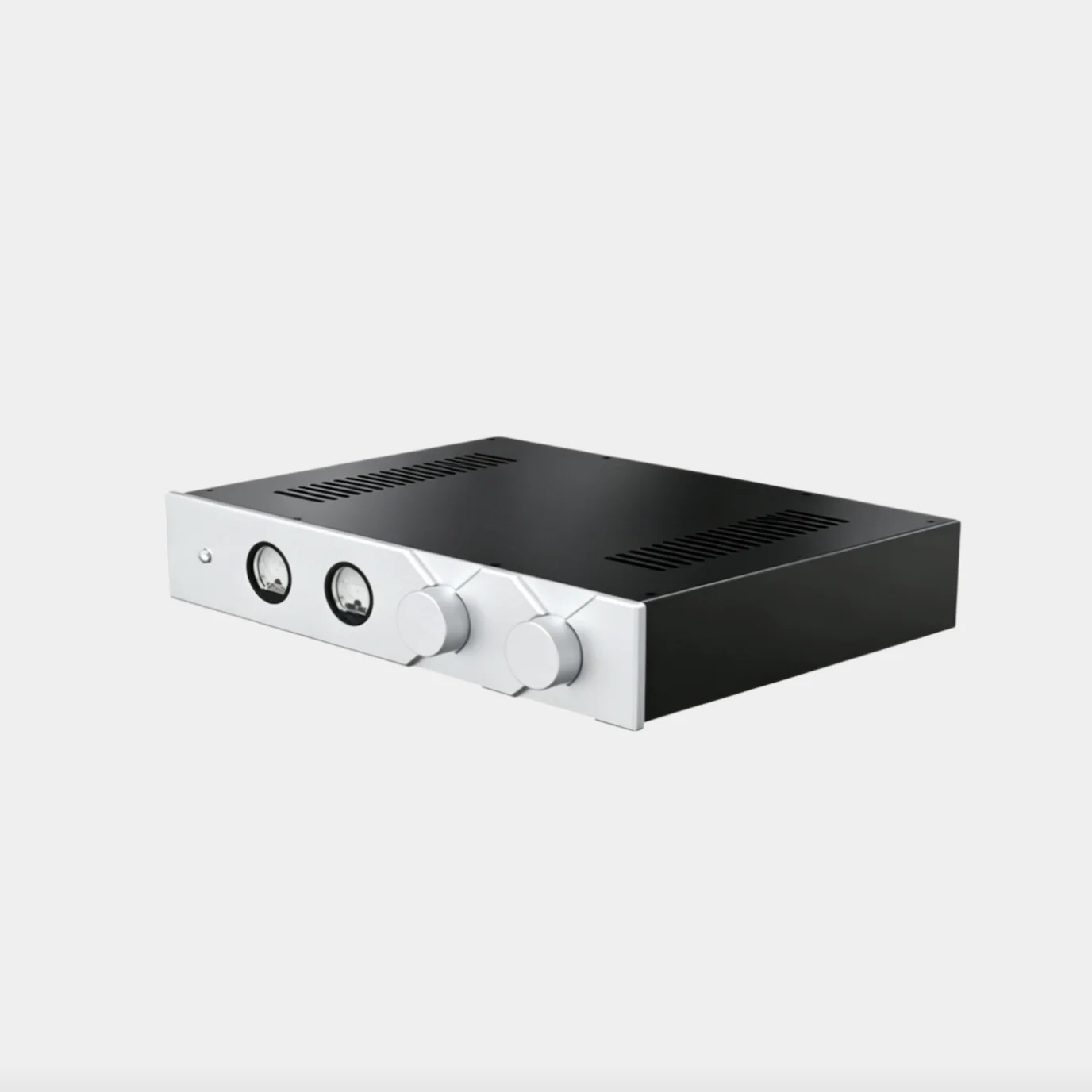 430*82*308/358mm Full‑Aluminum Alloy Amplifier Chassis, Optional VU‑Meter Preamp Enclosure, Home Hi‑Fi DIY Audio Case