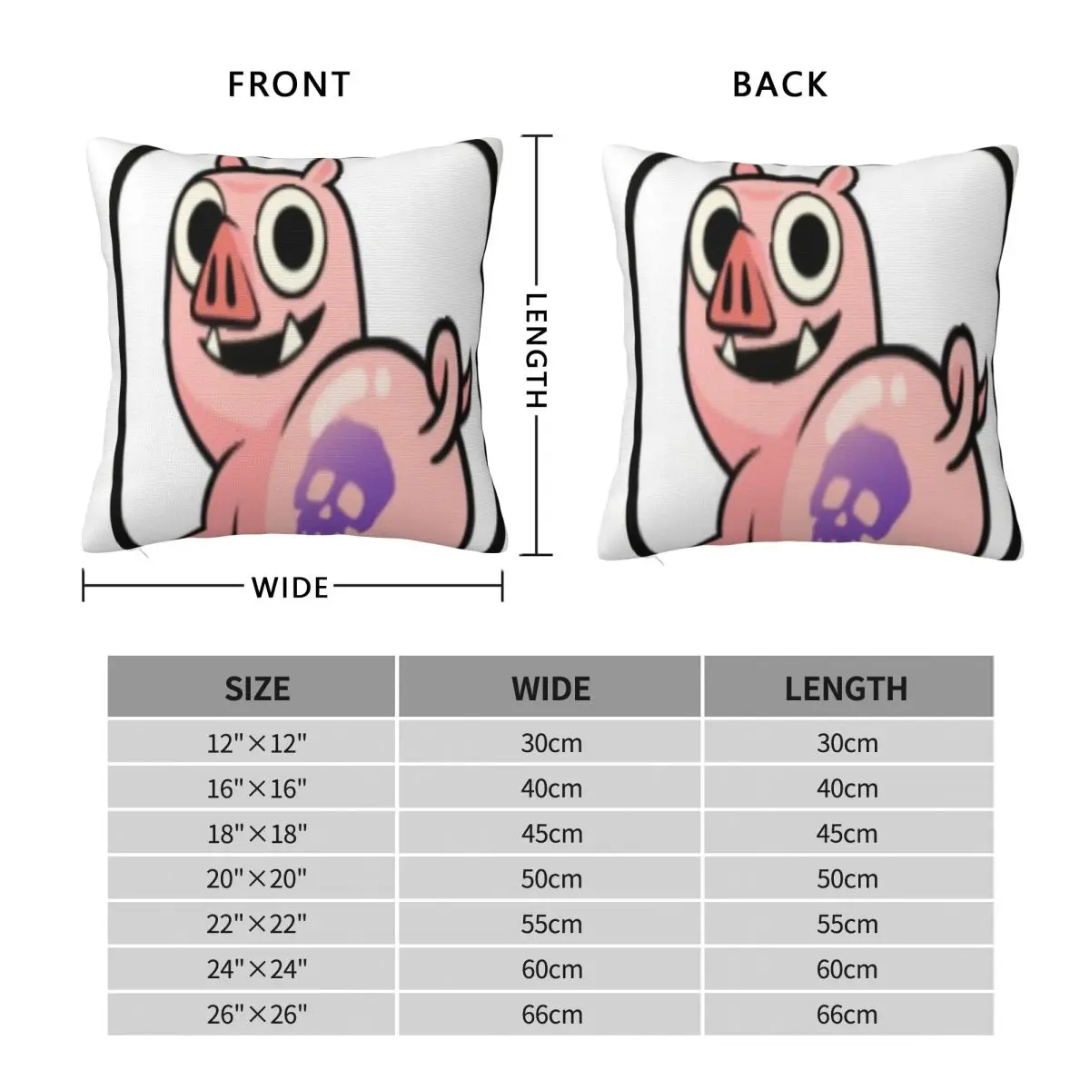 Hog Dance Clash Royale Square Pillowcase Polyester Linen Velvet Pattern Zip Decorative Pillow Case Bed Cushion Cover 18