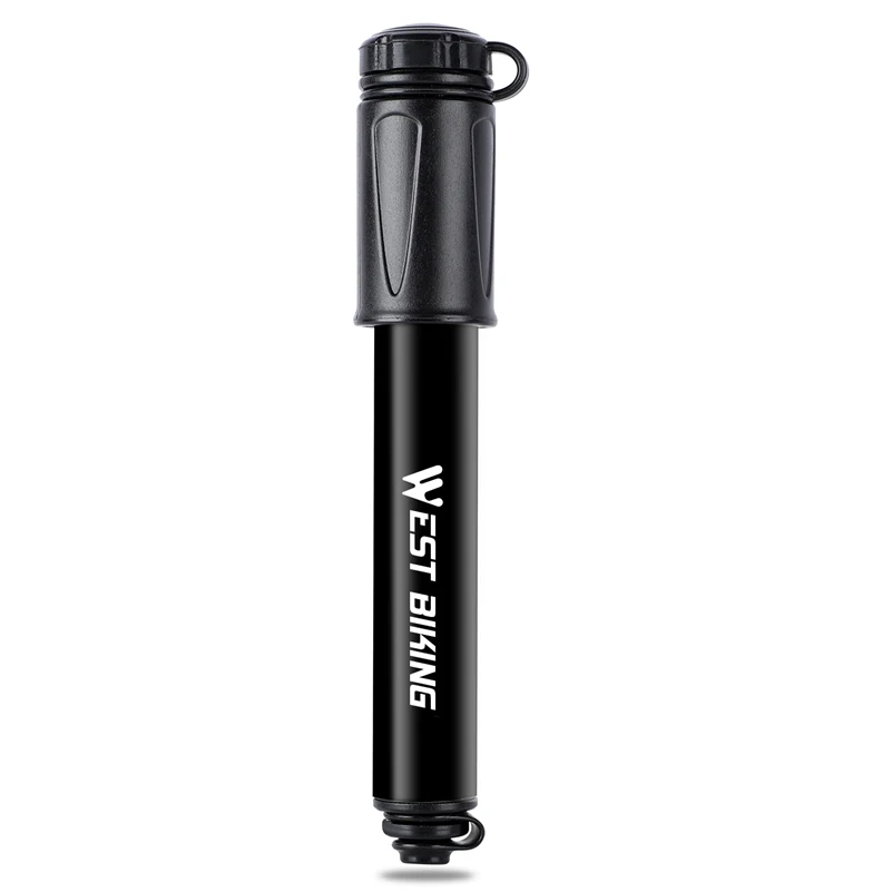 AliExpress West Biking WEST BIKING Mini Bike Pump 100PSI Schrader Presta Valve MTB Road Cycling Pump Aluminum Alloy Bicycle Hand Air Pump Tire Inflator