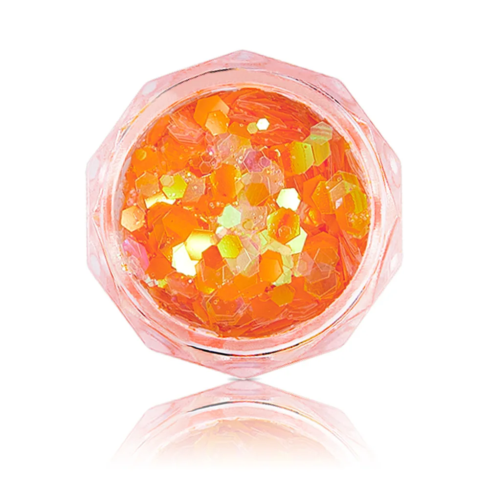 2025 nowe mieszane cekiny do zdobienia paznokci brokatowy proszek laserowy brokat w proszku