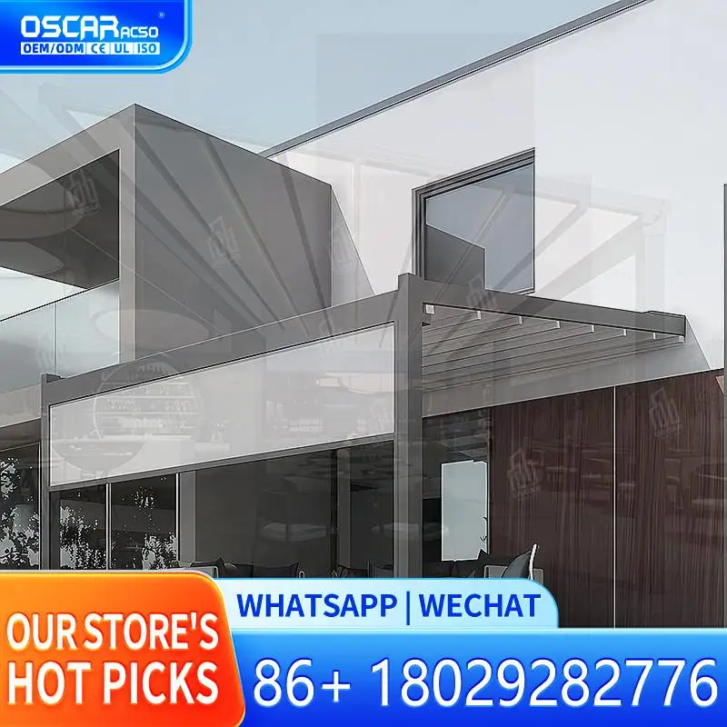 

Выдвижной навес для патио со светодиодной подсветкой, съемный, водонепроницаемый, для садов, дворов, у бассейна, в США, выдвижной навес-пергола