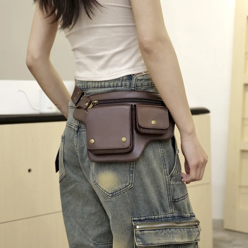 Vintage Outdoor Waist Pack for Cycling Running Hiking with Multi Pocket Phone Holder Sports Adjustable Fanny Pack 가방 Bolsa mujer