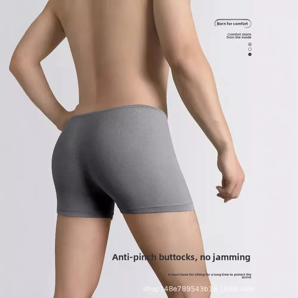 ملابس داخلية للاستعمال مرة واحدة للرجال بزاوية مسطحة من القطن المعقم للاستخدام اليومي بدون غسل أثناء السفر ورحلة العمل والتغليف المستقل المحمول