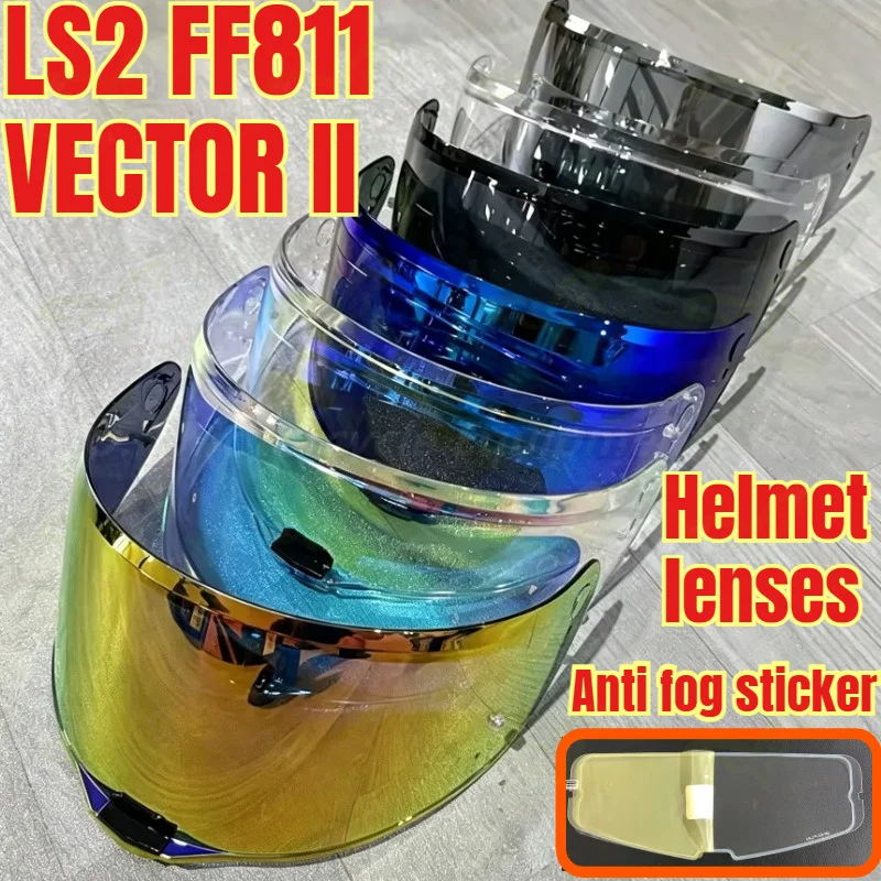 Visera para Casco de Motocicleta LS2 FF811 VECTOR II, Lente de Protección Solar, Casco Moto, Parabrisas, Gafas de Sol FF 811, Visera Casco Ls2 Airflow 2