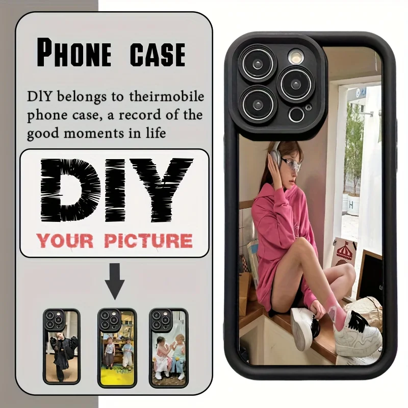 لتقوم بها بنفسك لينة بولي TPU حالات الهاتف الواقية آيفون 17 16 15 14 13 12 11 برو Xs ماكس X XR Mini 16e زائد مخصص صور غطاء ناعم #1