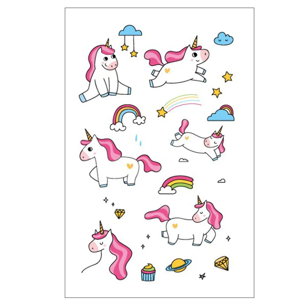 

Removable Stickers Cartoon Tattoo Favors Temporary Decals Waterproof Sweatproof Party Supplies Safe Great