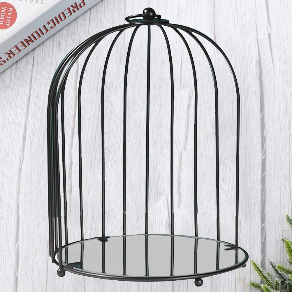 

Iron Art Golden Bird Cage Shape Storage Rack Household Desktop Organizer Shelf Multi Layer Stand For Seasoning Bottles