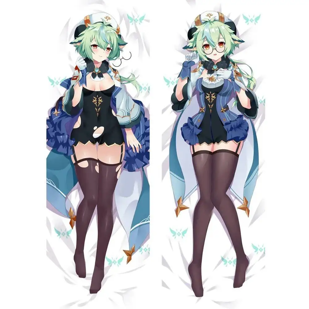 Genshin-funda de almohada larga con diseño de sacarosa, ropa de cama para el hogar, regalos decorativos, juego Genshin Impact Dakimakura, 2021