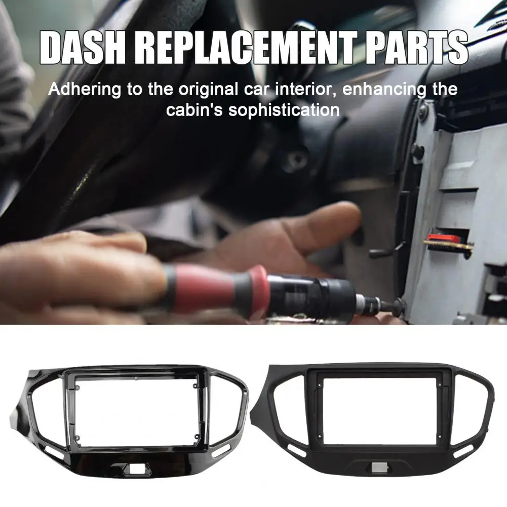 9 Inch Car Radio Dash Kit for Lada Vesta 2015-2018 LHD, Navigation Panel Frame for Android Stereo, Direct Fit Replacement view 2