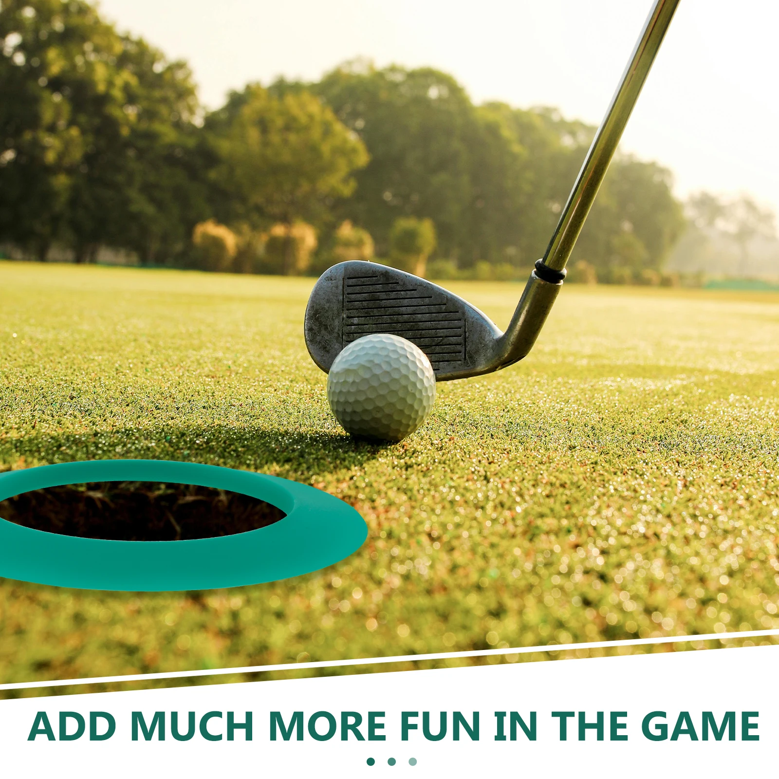 

Golf Practice Putting Target Hole Cup Accessories Portable Compact Size Training Aid Golf Supplies