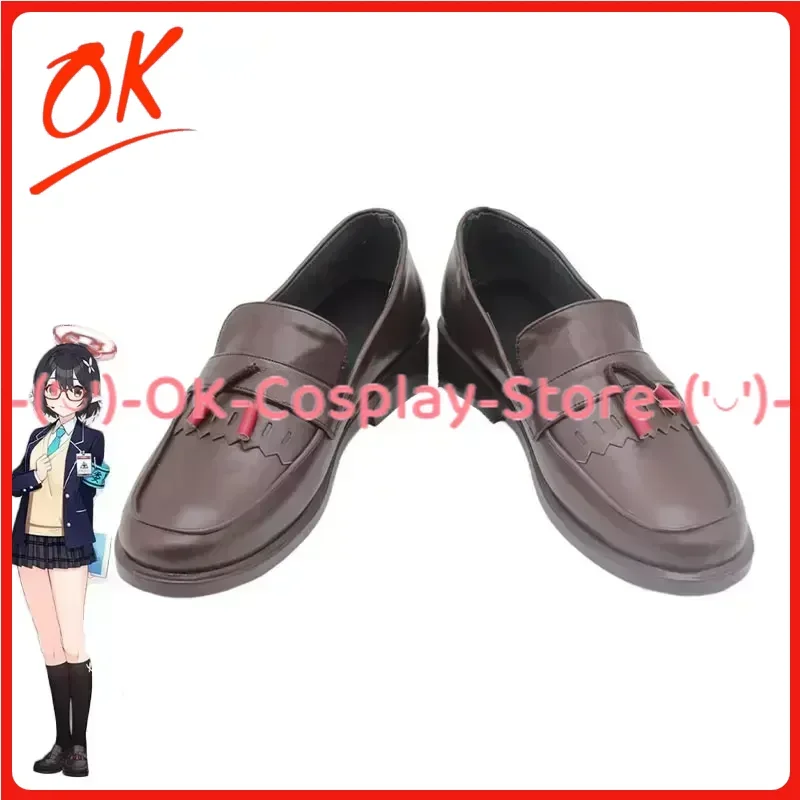 

[Customized] Okusora Ayane Cosplay Shoes Game Blue Archive Anime Roleplay Prop Halloween Carnival Party PU Leather Boots