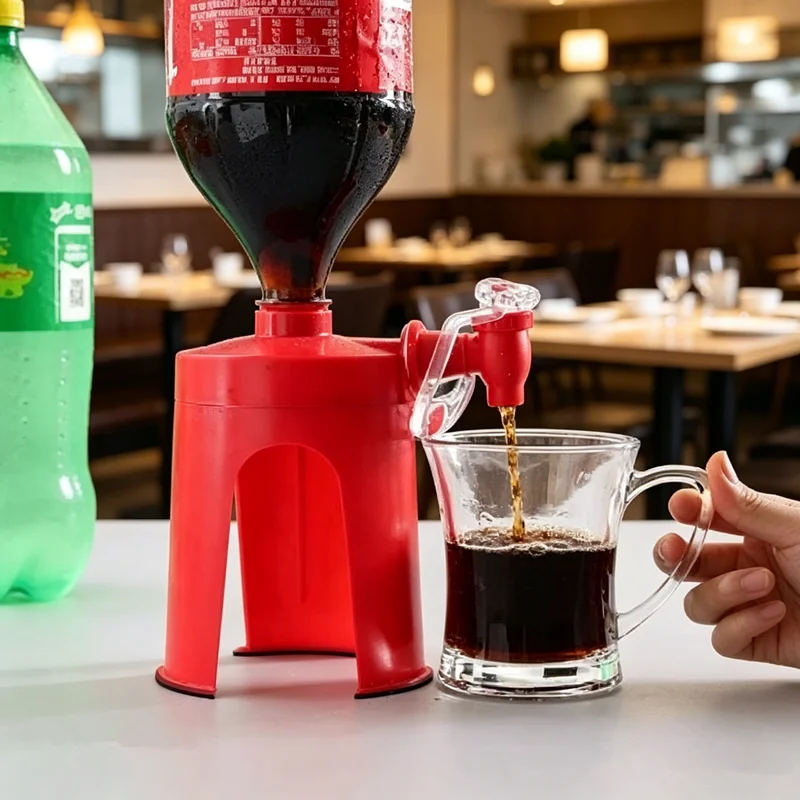 創造的な手動式コーラボトル反転ウォーターディスペンサー飲料イ - Outdoor Camping Water Tank のレビューと価格