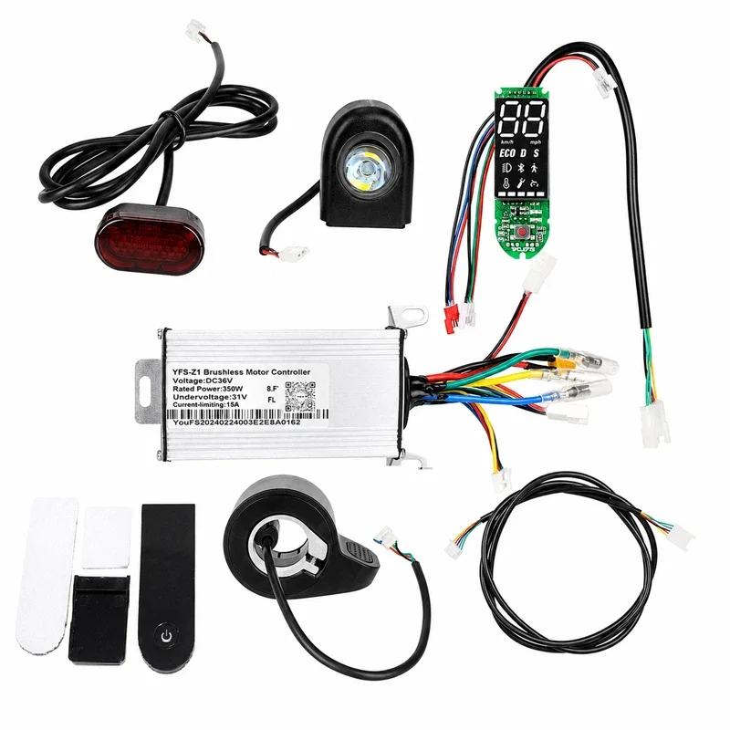 YFS 36V 350W Controller Dashboard Throttle Accelerator LED Display Kit Connectable To APP, For M365 1S Pro Electric Scooter