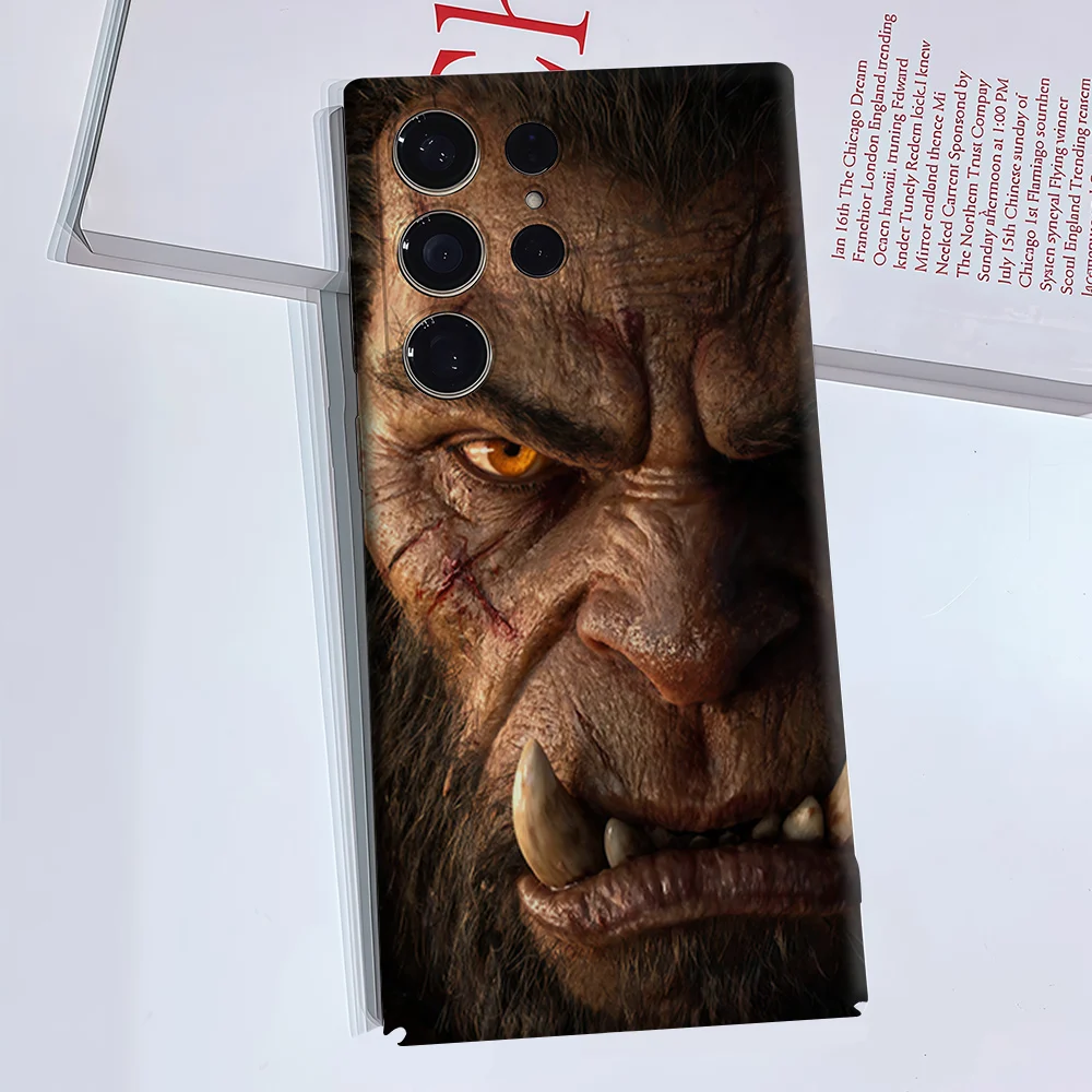 Fierce Orc Phone Case for Samsung Galaxy S26 S25 S24 S23 Ultra Plus Luxury Double-layer anti-fall Back Cover