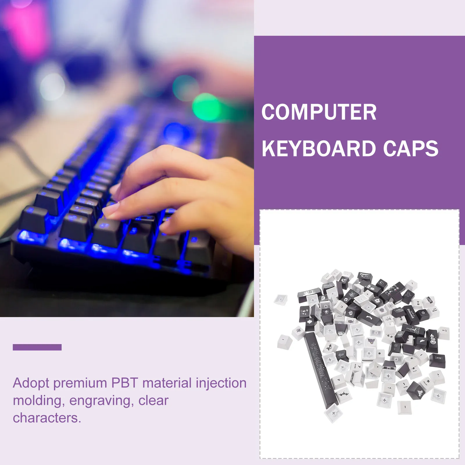 108-keys-halloween-pbt-key-caps-for-mechanical-keyboard-custom-diy-computer-keycap-accessory-gaming-accessories