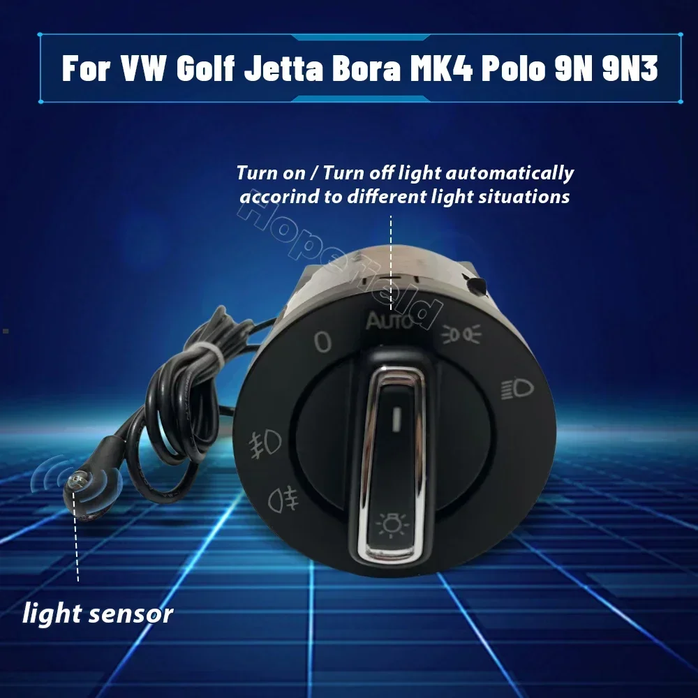 AUTO headlight button lamp control switch coming leaving home for VW Golf Jetta Bora MK4 Sharan 2005 Passat B5 B5.5 accessories