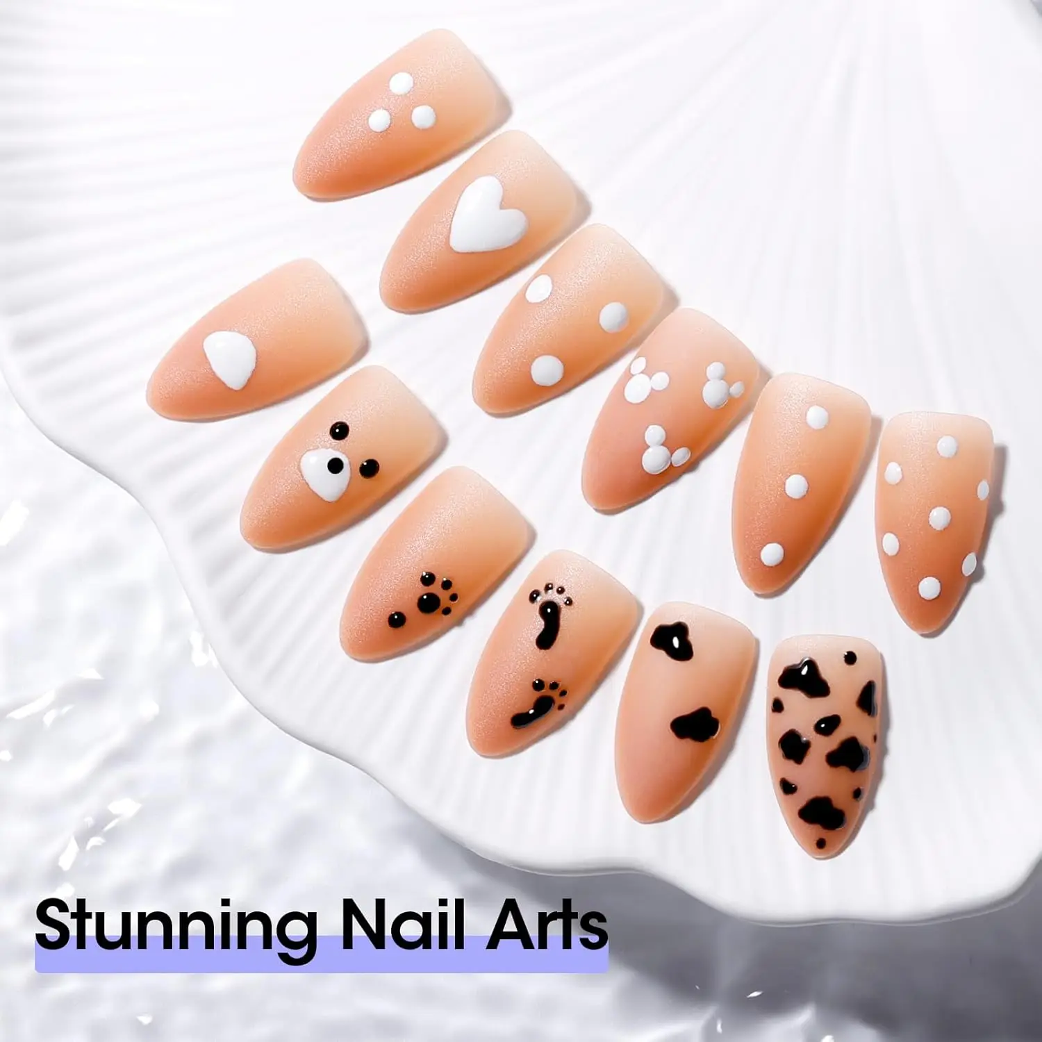 5-in-1 Nail Art Dotting Pen & Flash Powder Applicator 4 Size Interchangeable Tips Nail Dotting Painting Pen Nail Drill Pen Tools