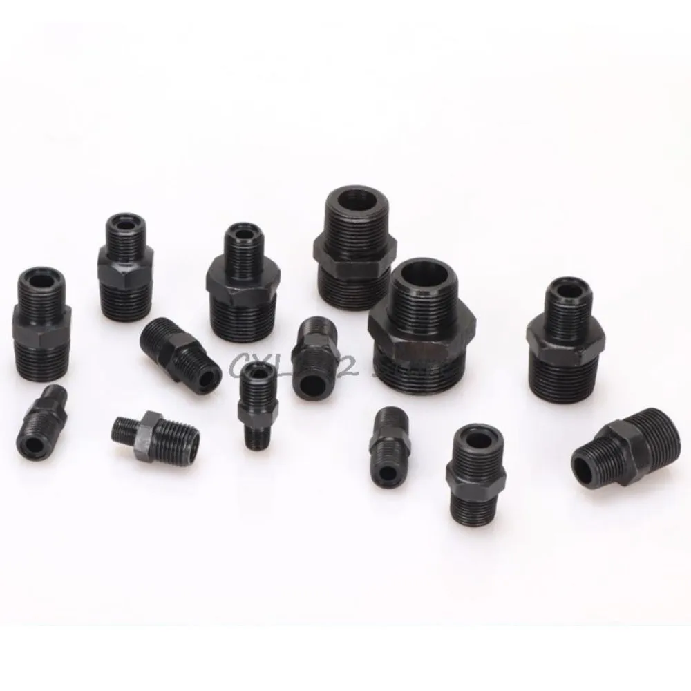 

2Pcs 1/8"1/4"3/8"1/2"3/4" Male Thread A type to 14/16/18/20/22/24/27/30x1.5 Male Thread O type Hydraulic Oil Pipe Straight Joint